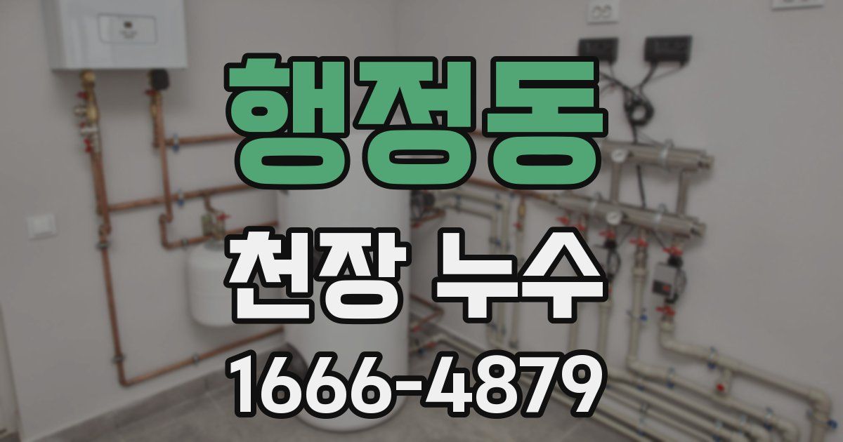행정동 천장 누수