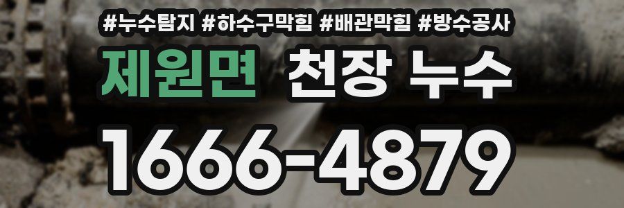 제원면 천장 누수