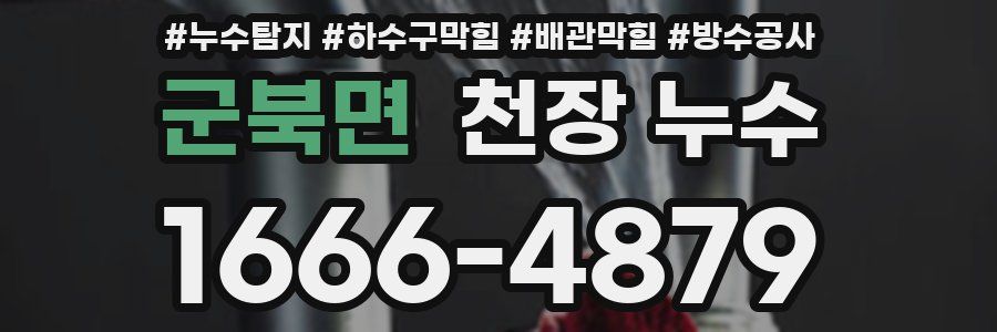 군북면 천장 누수