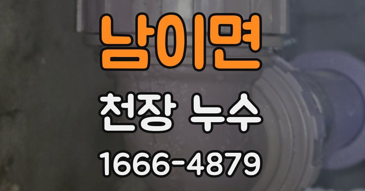 남이면 천장 누수