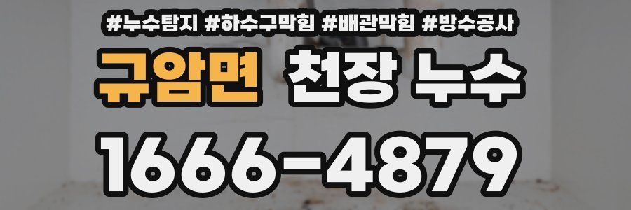 규암면 천장 누수