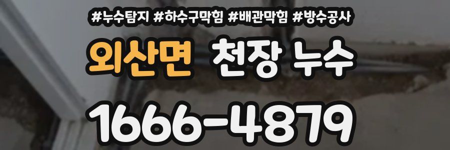 외산면 천장 누수
