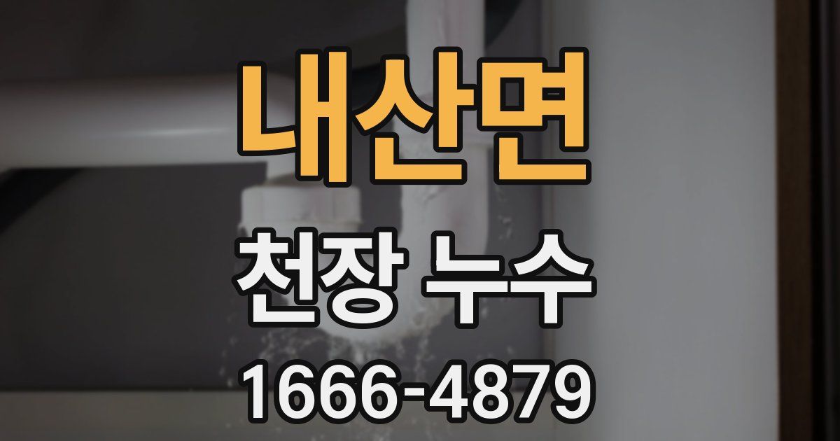내산면 천장 누수