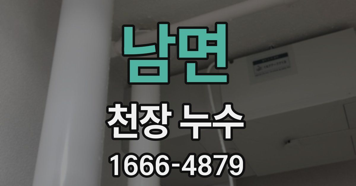 남면 천장 누수