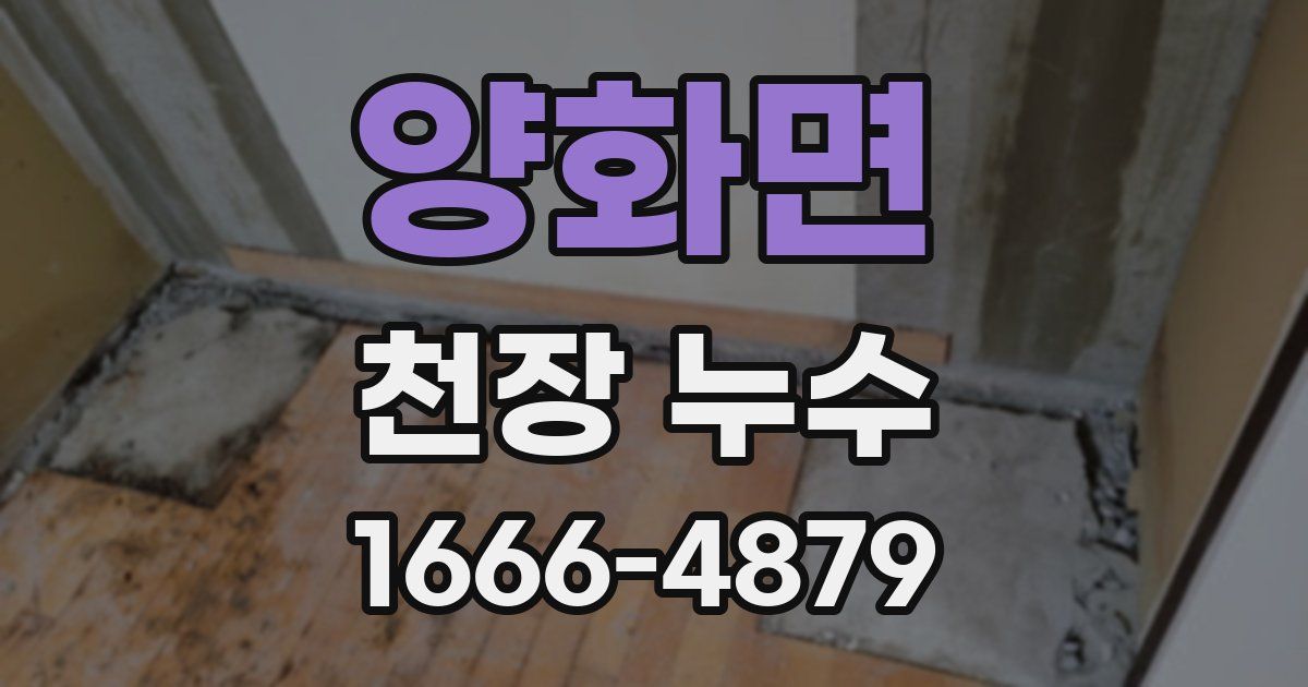 양화면 천장 누수