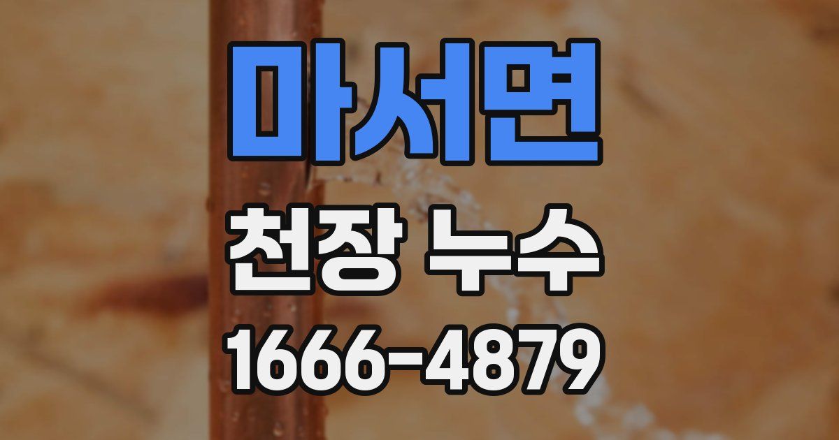 마서면 천장 누수