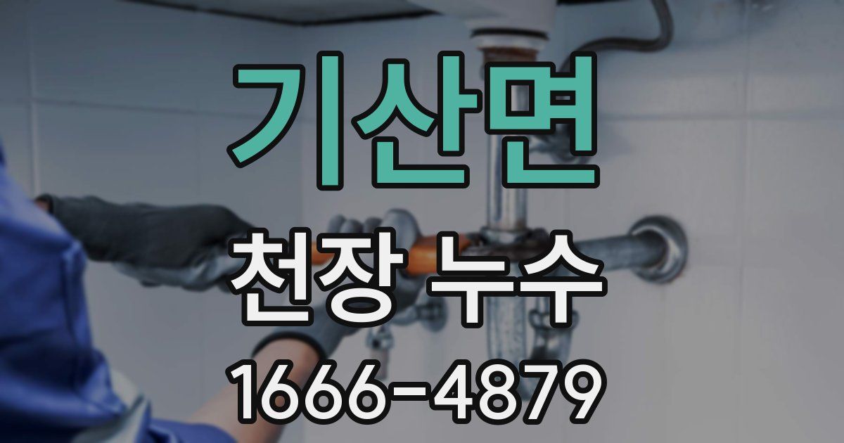 기산면 천장 누수