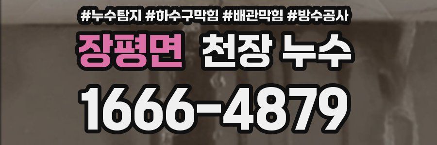 장평면 천장 누수