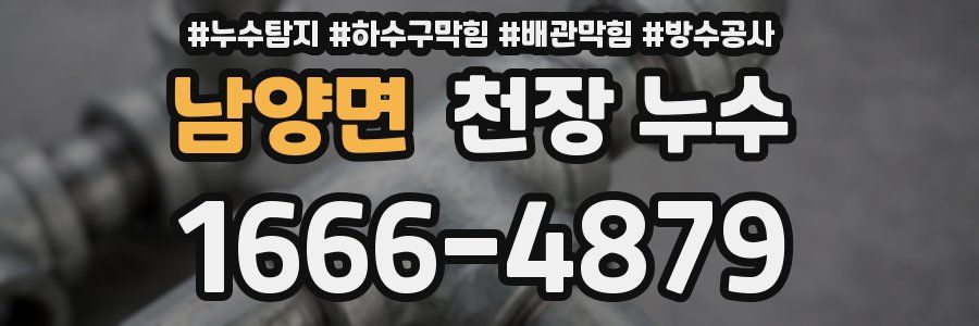 남양면 천장 누수