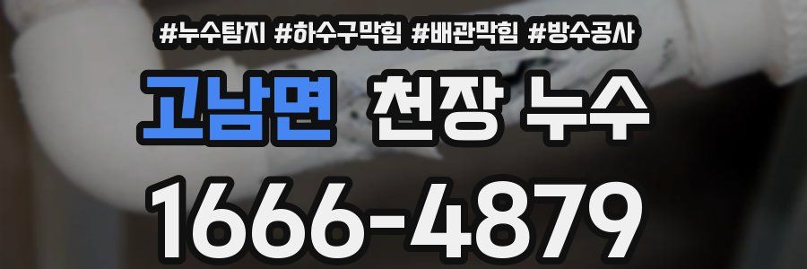 고남면 천장 누수