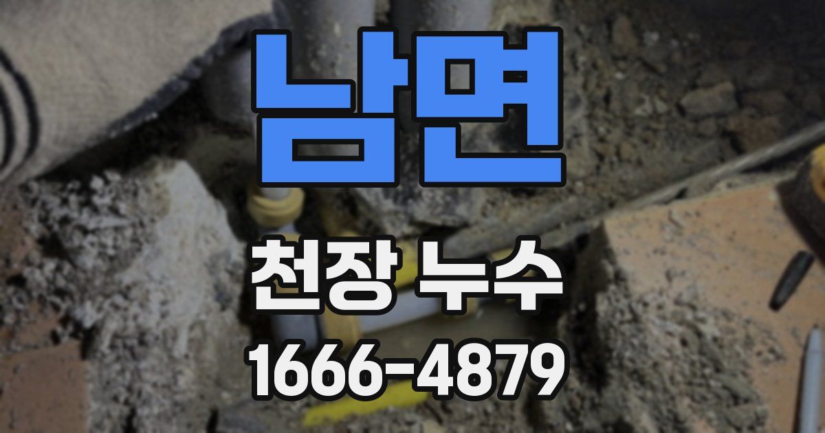 남면 천장 누수