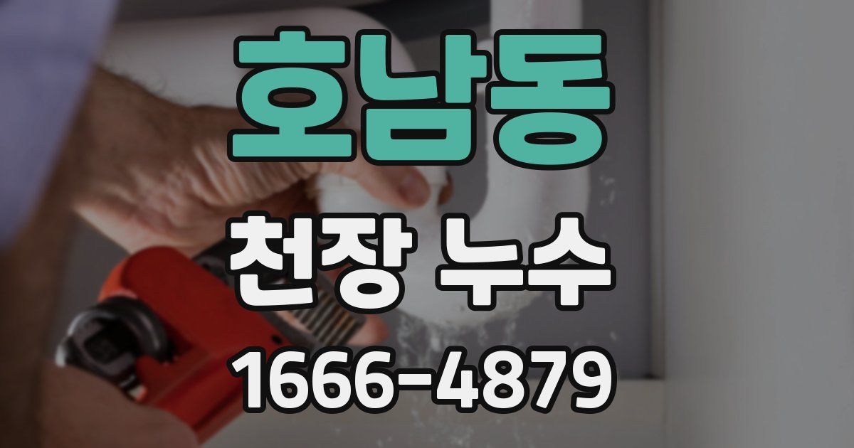 호남동 천장 누수