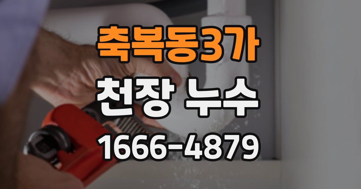 축복동3가 천장 누수