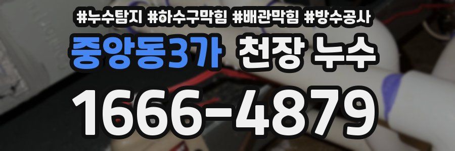중앙동3가 천장 누수
