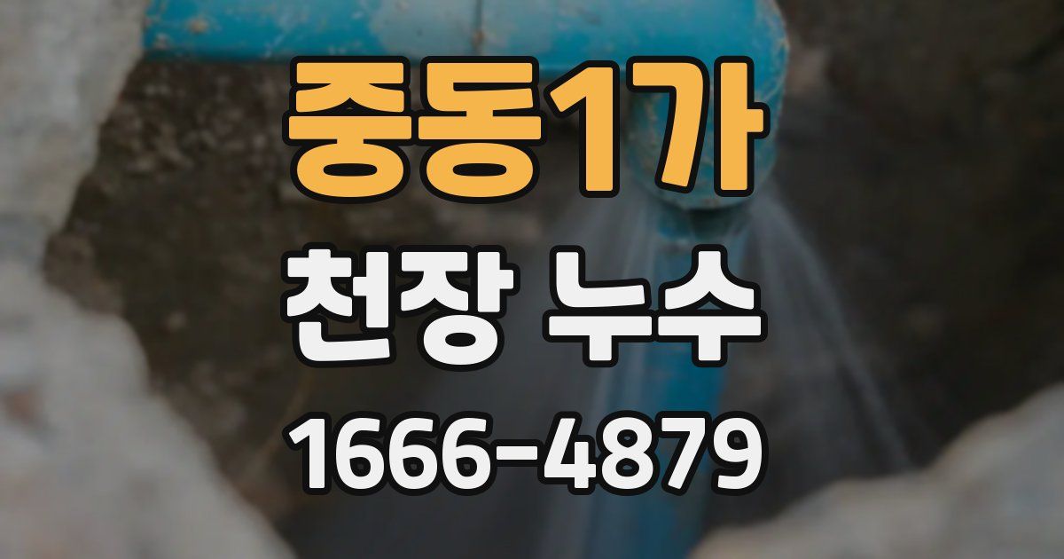 중동1가 천장 누수