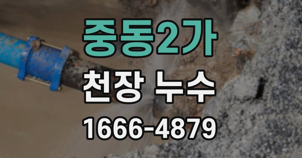 중동2가 천장 누수