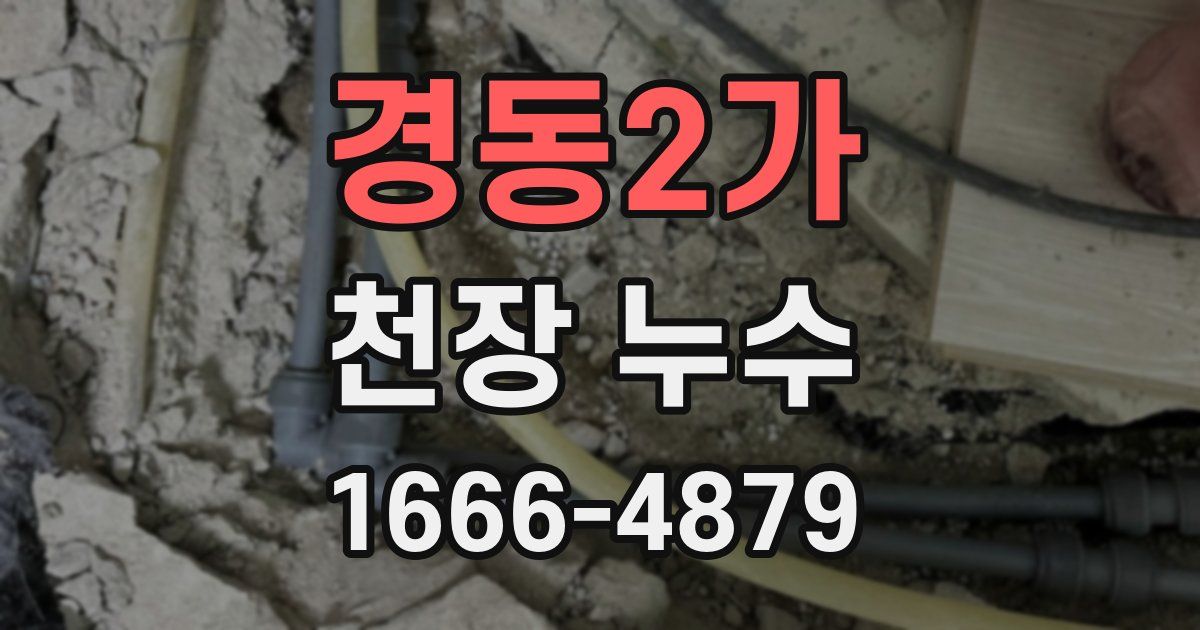 경동2가 천장 누수
