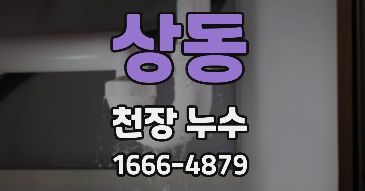 상동 천장 누수