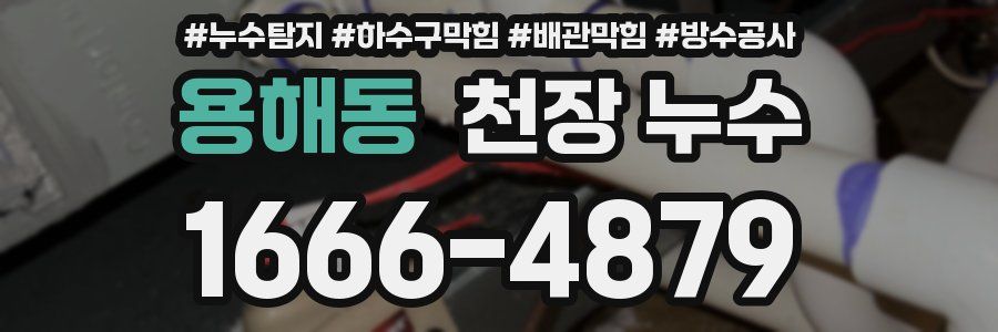 용해동 천장 누수