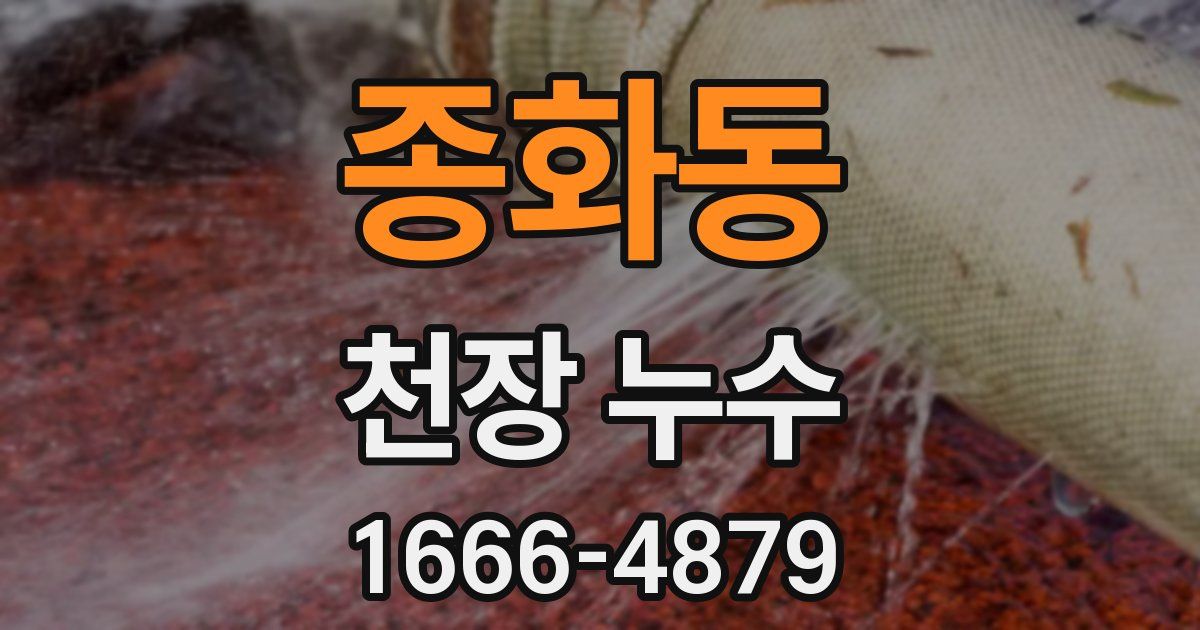 종화동 천장 누수