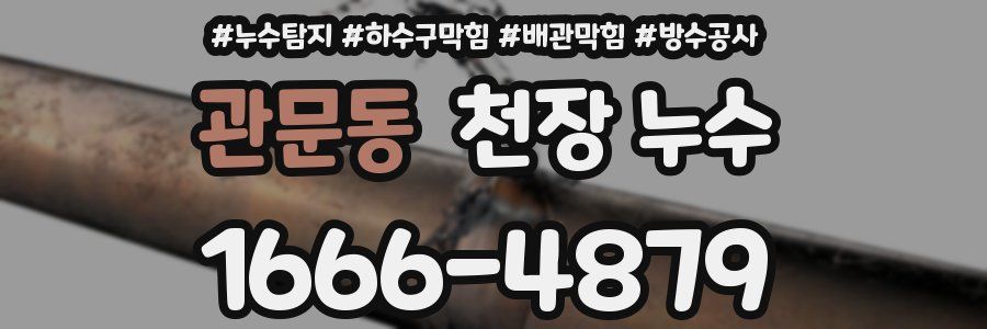 관문동 천장 누수