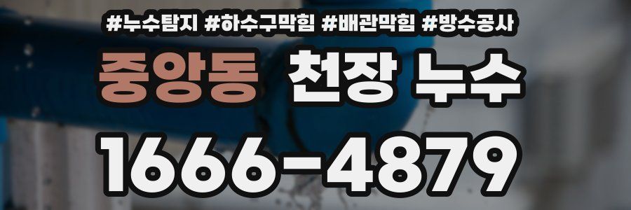 중앙동 천장 누수