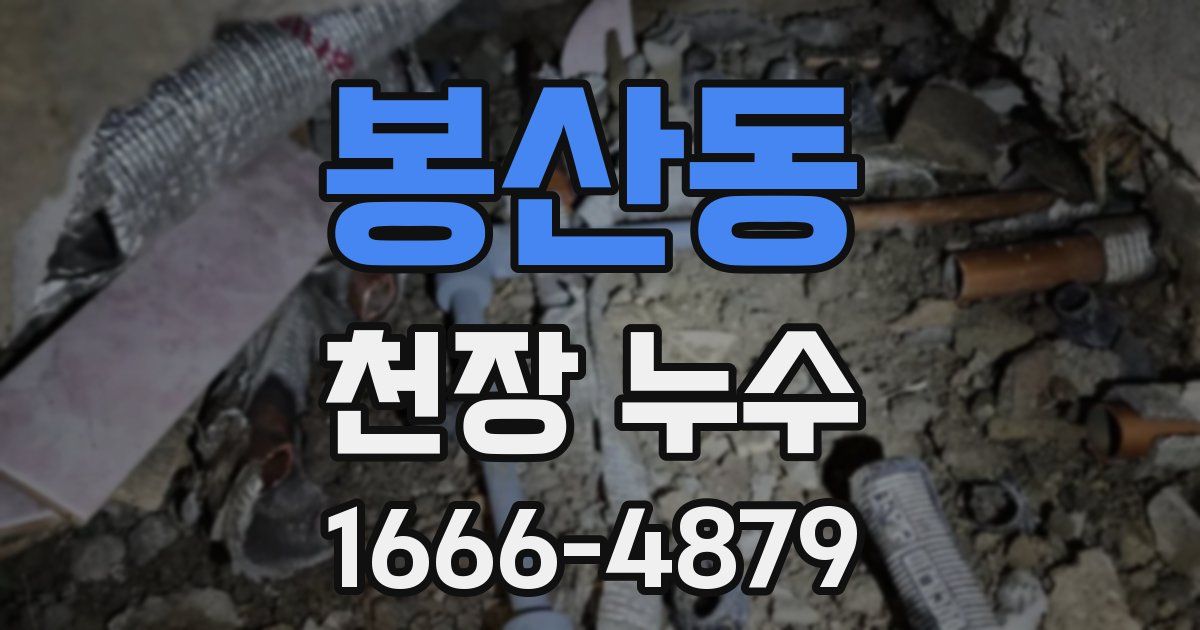 봉산동 천장 누수