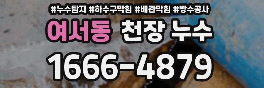 여서동 천장 누수