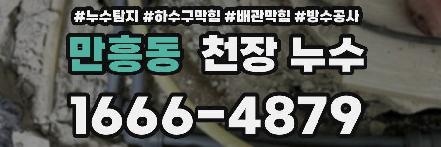 만흥동 천장 누수