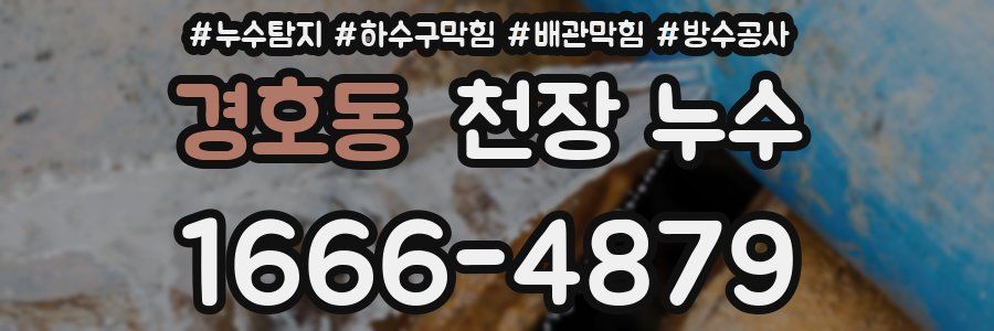 경호동 천장 누수