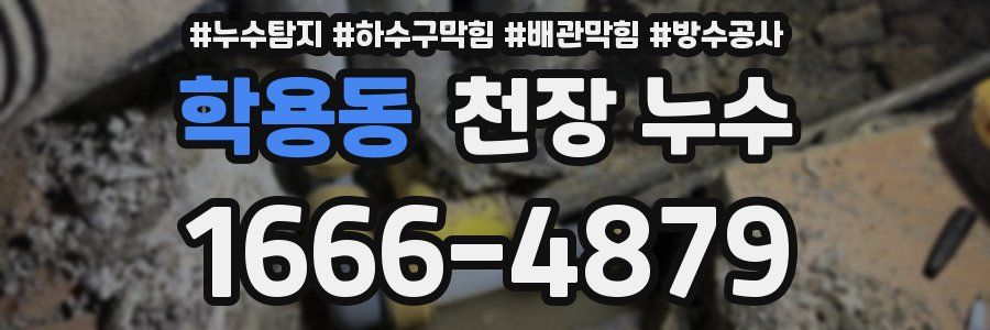 학용동 천장 누수