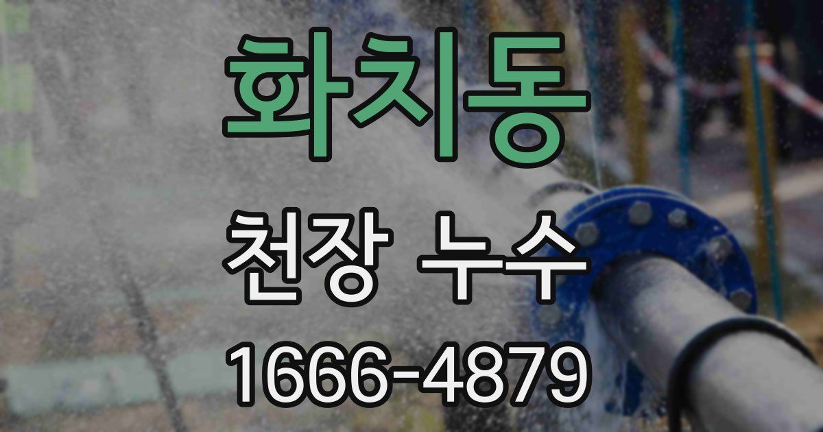 화치동 천장 누수
