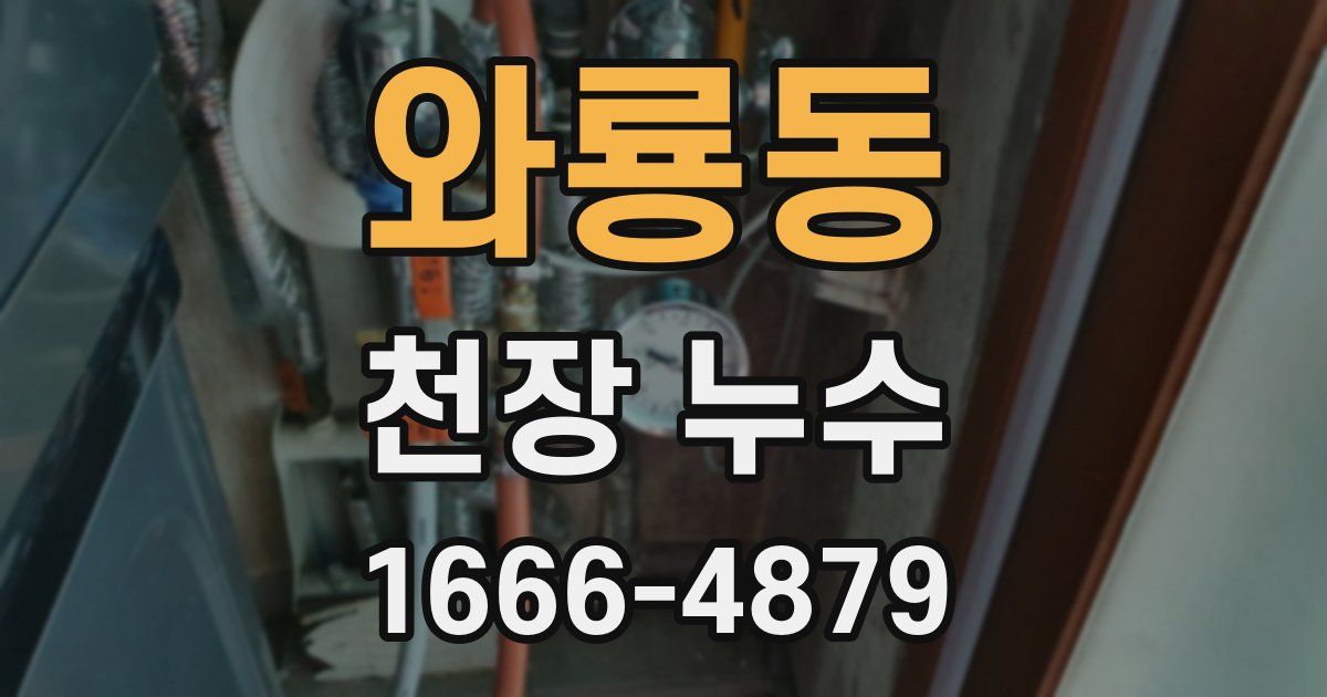 와룡동 천장 누수
