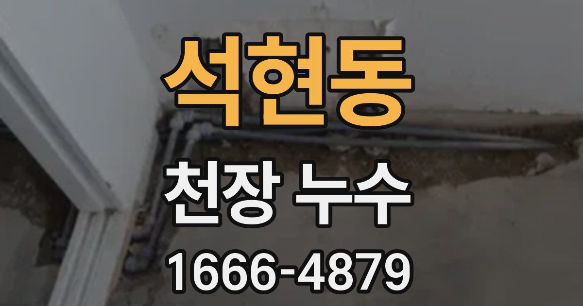 석현동 천장 누수