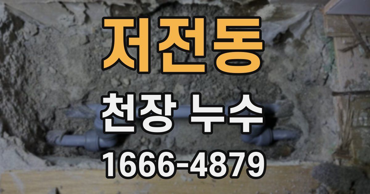 저전동 천장 누수