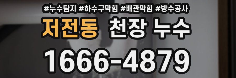 저전동 천장 누수