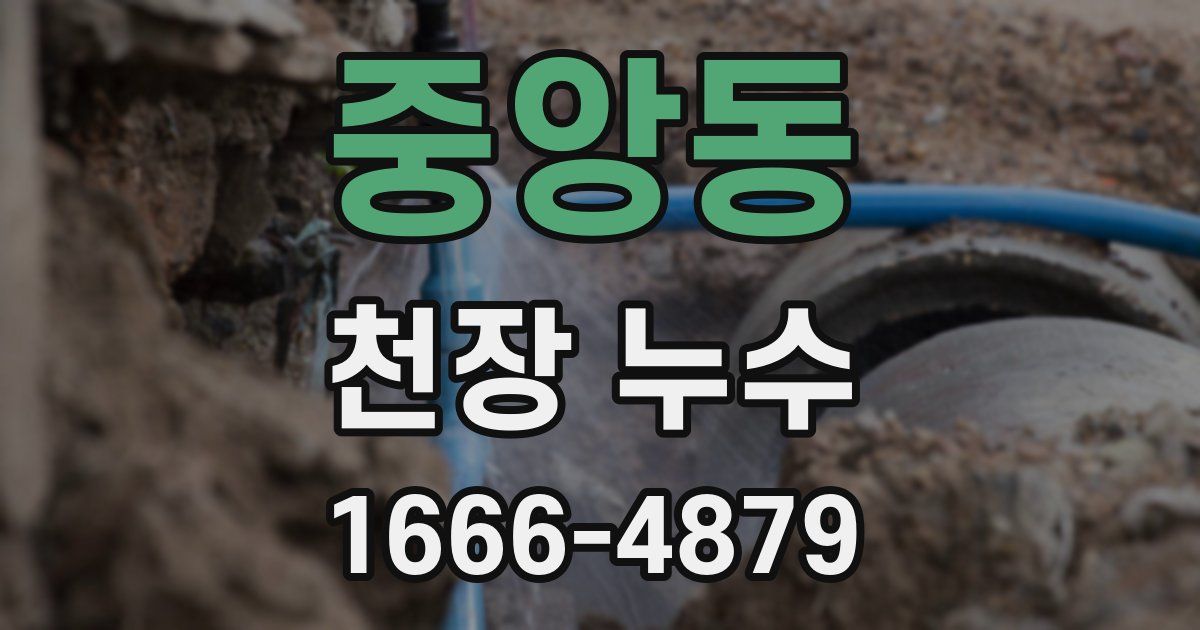 중앙동 천장 누수