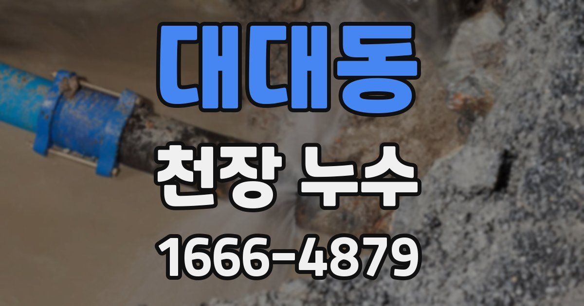 대대동 천장 누수