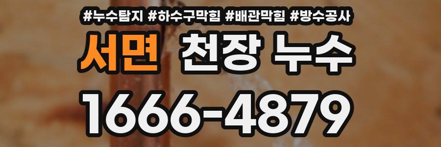 서면 천장 누수
