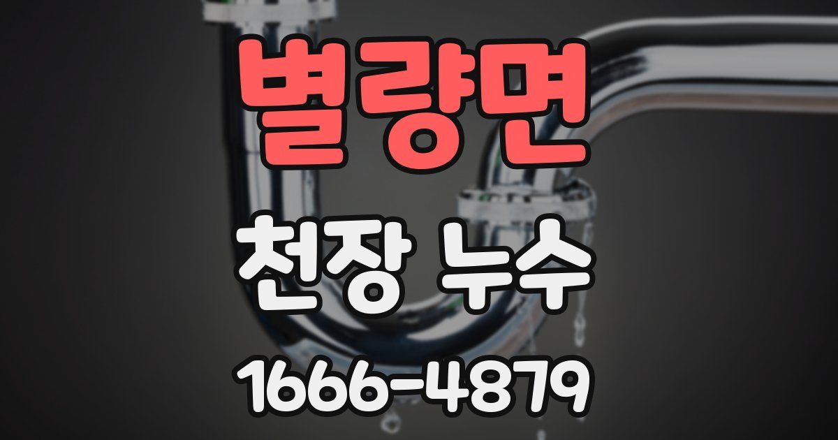 별량면 천장 누수