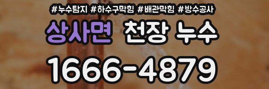 상사면 천장 누수