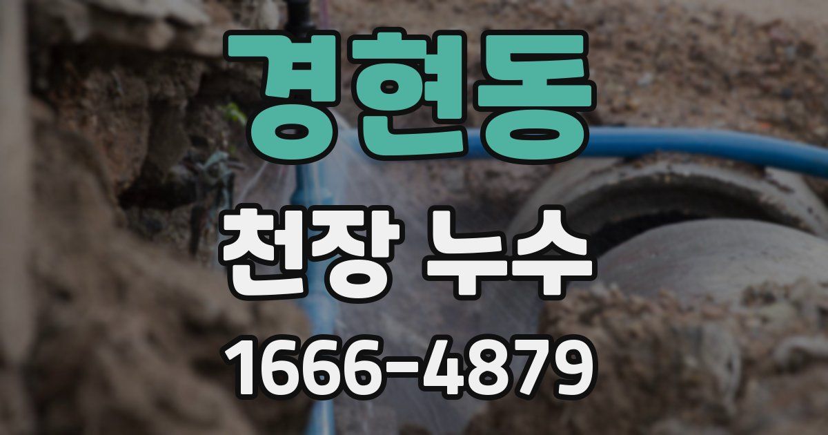경현동 천장 누수