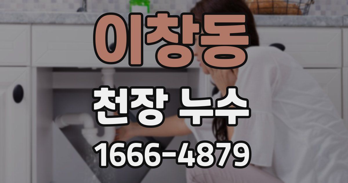 이창동 천장 누수