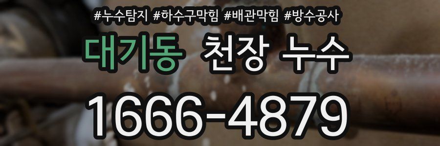 대기동 천장 누수