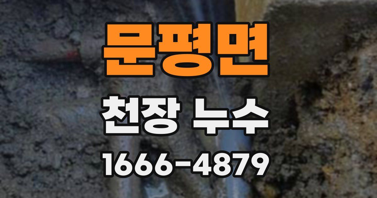 문평면 천장 누수