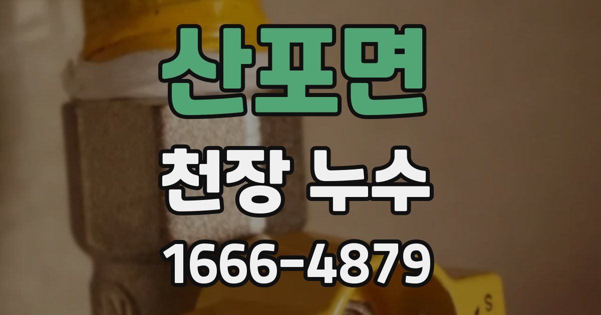 산포면 천장 누수