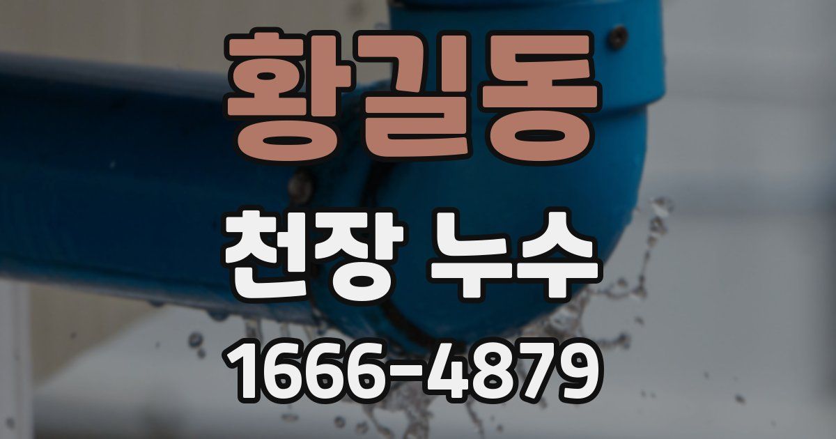 황길동 천장 누수