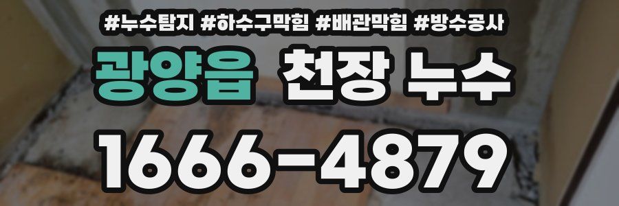 광양읍 천장 누수