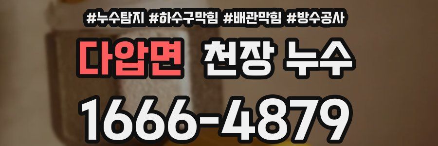 다압면 천장 누수