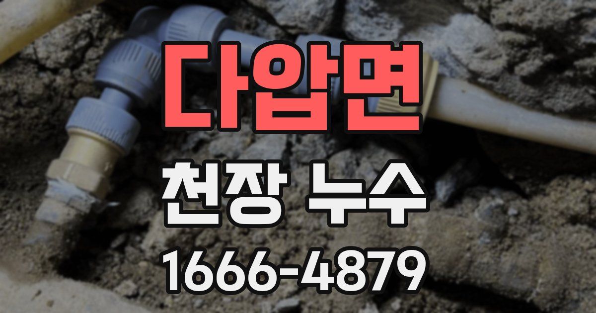 다압면 천장 누수